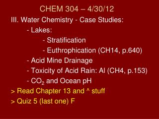 CHEM 304 – 4 /30/12