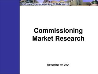 Commissioning Market Research