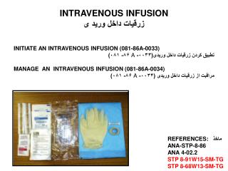 INTRAVENOUS INFUSION زرقیات داخل ورید ی