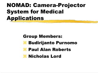NOMAD: Camera-Projector System for Medical Applications