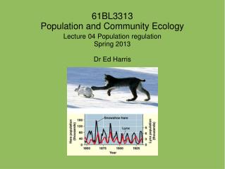 61BL3313 Population and Community Ecology