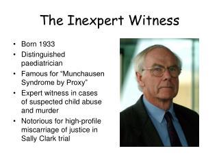 The Inexpert Witness