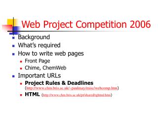 Web Project Competition 2006