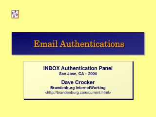 Email Authentications