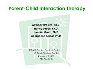 Parent-Child Interaction Therapy