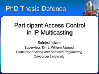 Participant Access Control in IP Multicasting