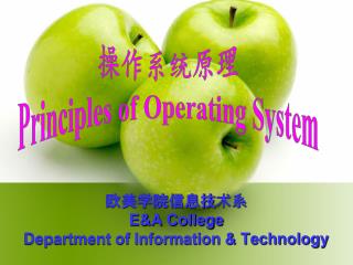 欧美学院信息技术系 E&amp;A College Department of Information &amp; Technology