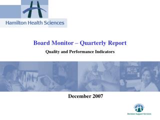 Board Monitor – Quarterly Report