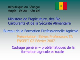 Bureau de la Formation Professionnelle Agricole