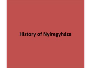 History of Nyíregyháza