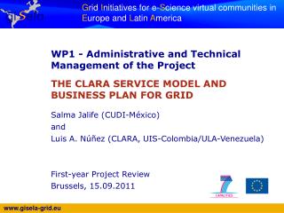 WP1 - Administrative and Technical Management of the Project