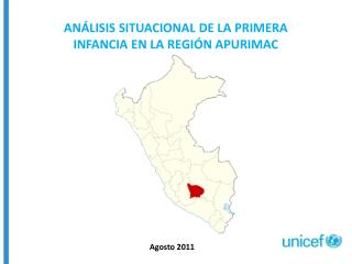 ANÁLISIS SITUACIONAL DE LA PRIMERA INFANCIA EN LA REGIÓN APURIMAC