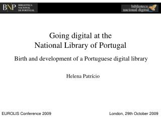 Going digital at the National Library of Portugal