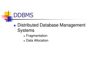 DDBMS