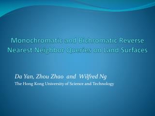 Monochromatic and Bichromatic Reverse Nearest Neighbor Queries on Land Surfaces