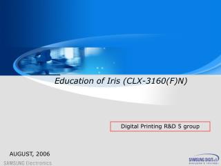 Digital Printing R&amp;D 5 group