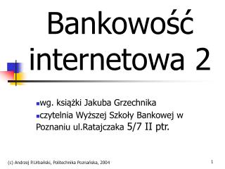 Bankowość internetowa 2