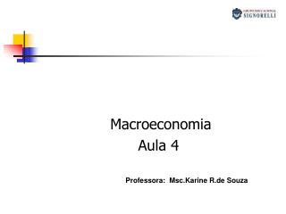 Macroeconomia Aula 4