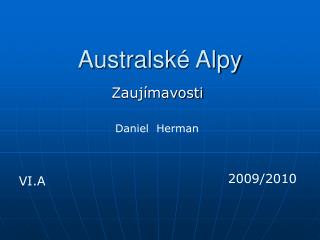 Australsk é Alpy