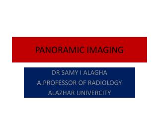 PANORAMIC IMAGING