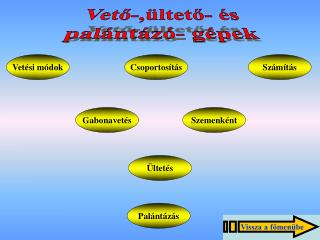 Vető-,ültető- és palántázó- gépek