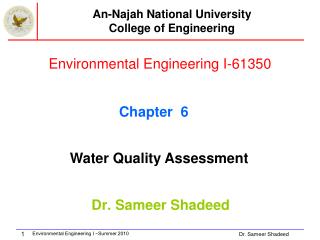 Environmental Engineering I-61350
