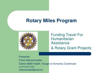 Rotary Miles Program