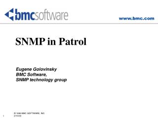 SNMP in Patrol