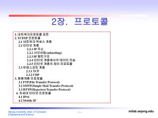 1. 네트워크프로토콜 표준 2. TCP/IP 프로토콜 2.1 네트워크 액세스 계층 2.2 인터넷 계층        2.2.1 IP 주소