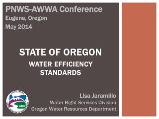 State of Oregon Water Efficiency Standards