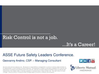 ASSE Future Safety Leaders Conference.
