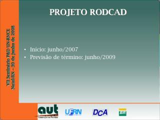 PROJETO RODCAD