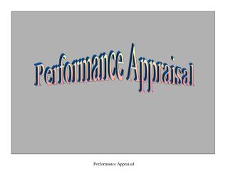 Performance Appraisal