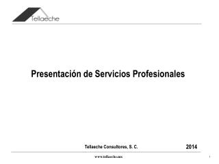 Presentación de Servicios Profesionales