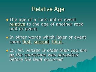 Relative Age