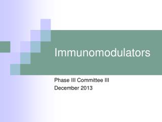 Immunomodulators