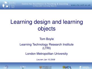 Learning design and learning objects