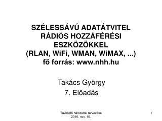 Takács György 7. Előadás