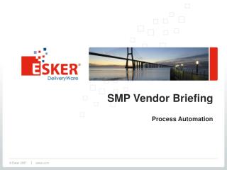 SMP Vendor Briefing Process Automation