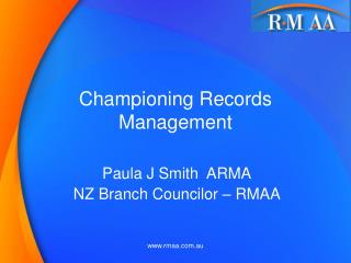 Championing Records Management