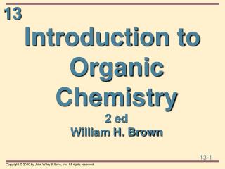 Introduction to Organic Chemistry 2 ed William H. Brown