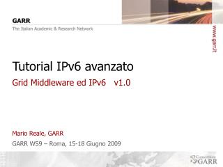 Tutorial IPv6 avanzato