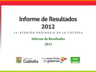 Informe de Resultados 2012