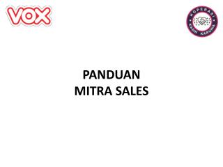 PANDUAN MITRA SALES