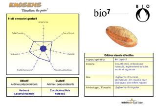 Profil sensoriel gustatif