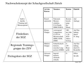 Nachwuchskonzept der Schachgesellschaft Zürich