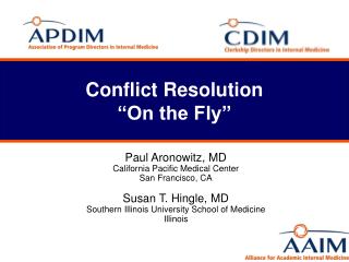 Conflict Resolution “On the Fly”