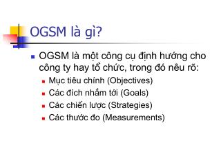 OGSM là gì?