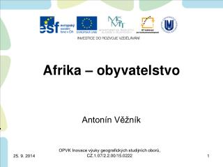 Afrika – obyvatelstvo