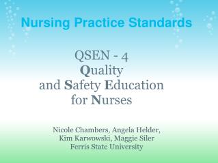 Nursing Practice Standards